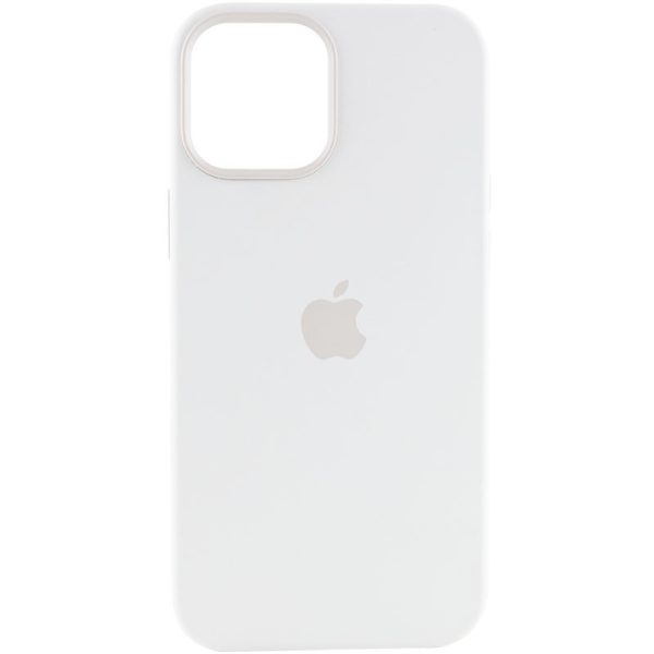 Чохол для iPhone 12 Pro Max Білий Silicone case full with Magsafe and Animation - Зображення 2