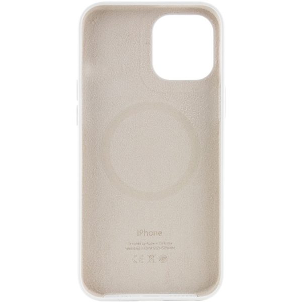 Чохол для iPhone 12 Pro Max Білий Silicone case full with Magsafe and Animation - Зображення 3