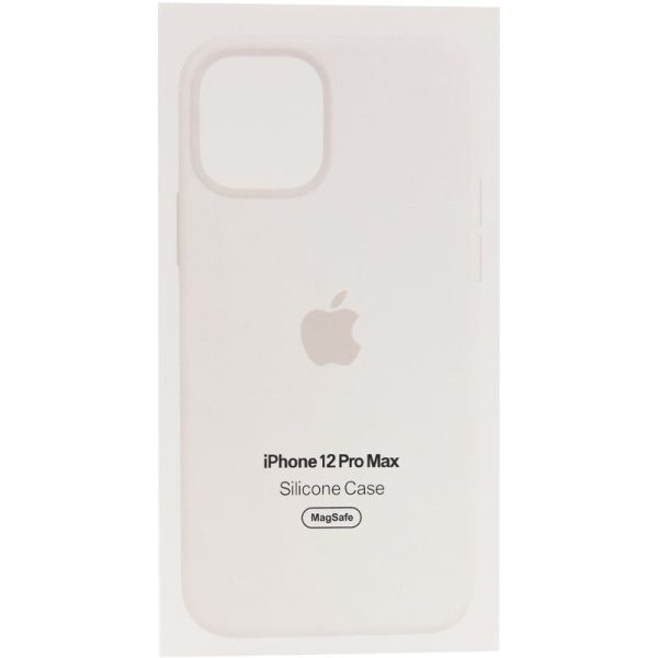 Чохол для iPhone 12 Pro Max Білий Silicone case full with Magsafe and Animation - Зображення 5