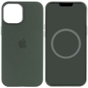 Чохол для iPhone 12 Pro Max Зелений Silicone case full with Magsafe and Animation