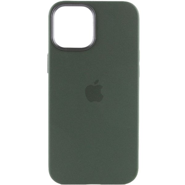 Чохол для iPhone 12 Pro Max Зелений Silicone case full with Magsafe and Animation - Зображення 2