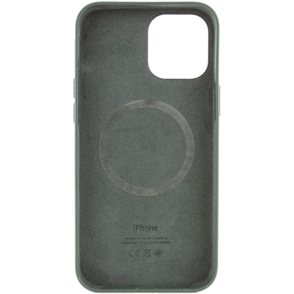 Чохол для iPhone 12 Pro Max Зелений Silicone case full with Magsafe and Animation - Зображення 3