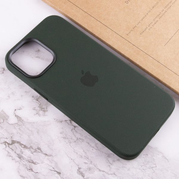Чохол для iPhone 12 Pro Max Зелений Silicone case full with Magsafe and Animation - Зображення 7