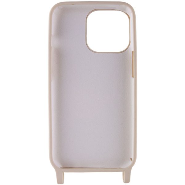 Чохол для iPhone 13 Бежевий TPU two straps California - Зображення 2