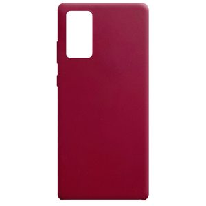 Силіконовий чохол для Samsung Galaxy Note 20 Бордовий Candy