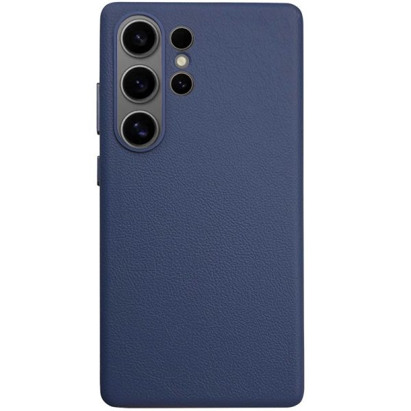 Шкіряний чохол для Samsung Galaxy S25 Ultra Синій Leather Case