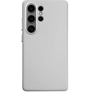 Шкіряний чохол для Samsung Galaxy S25 Ultra Сірий Leather Case