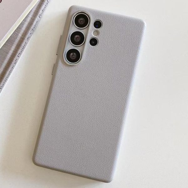 Шкіряний чохол для Samsung Galaxy S25 Ultra Сірий Leather Case - Зображення 4