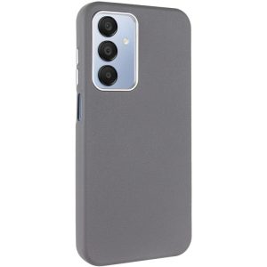 Шкіряний чохол для Samsung Galaxy A25 5G Сірий Leather Case Metal Buttons