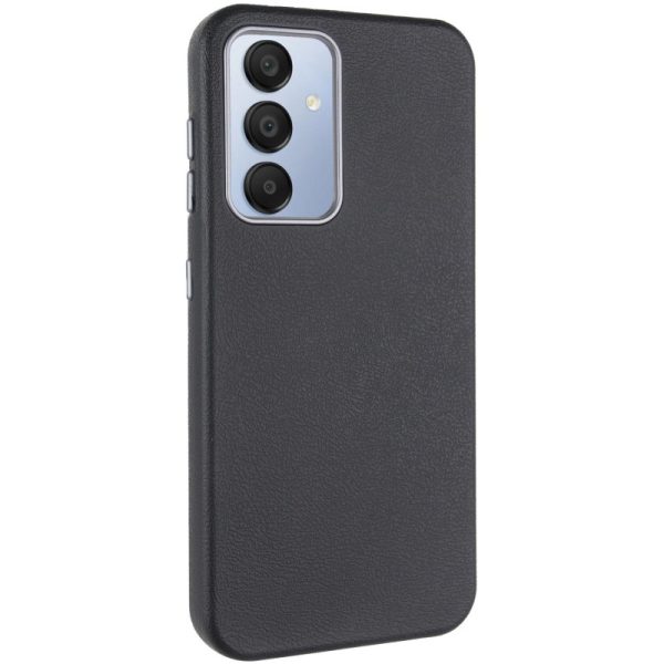 Шкіряний чохол для Samsung Galaxy A35 Чорний Leather Case Metal Buttons