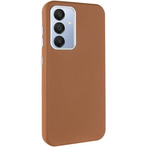 Шкіряний чохол для Samsung Galaxy A35 Коричневий Leather Case Metal Buttons