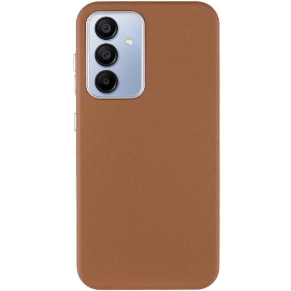 Шкіряний чохол для Samsung Galaxy A35 Коричневий Leather Case Metal Buttons - Зображення 2