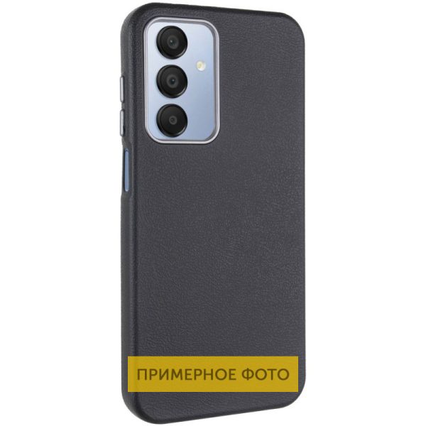 Шкіряний чохол для Samsung Galaxy S25 Ultra Чорний Leather Case Metal Buttons