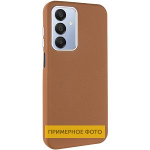 Шкіряний чохол для Samsung Galaxy S25 Ultra Коричневий Leather Case Metal Buttons
