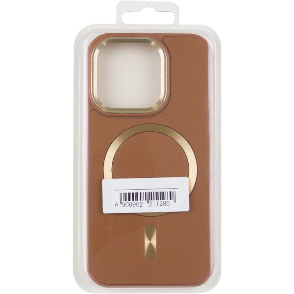Шкіряний чохол для Apple iPhone 11 Коричневий SnapCase with MagSafe - Зображення 3