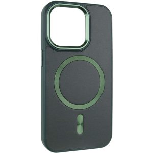 Шкіряний чохол для Apple iPhone 11 Зелений SnapCase with MagSafe