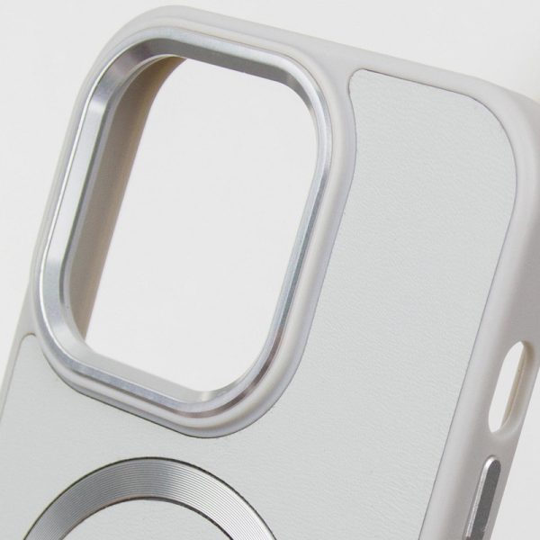 Шкіряний чохол для Apple iPhone 11 Сірий SnapCase with MagSafe - Зображення 6