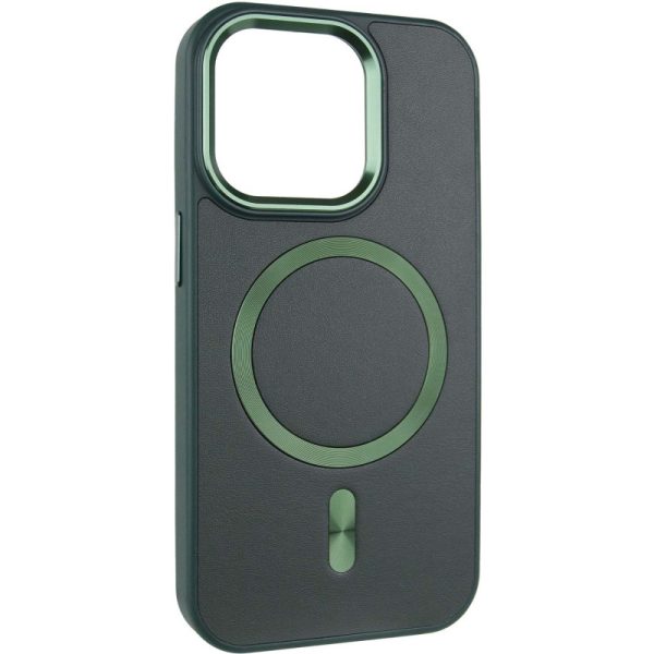 Шкіряний чохол для Apple iPhone 11 Pro Зелений SnapCase with MagSafe