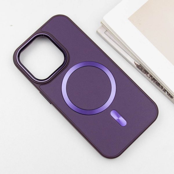 Шкіряний чохол для Apple iPhone 12 Pro Max Фіолетовий SnapCase with MagSafe - Зображення 3