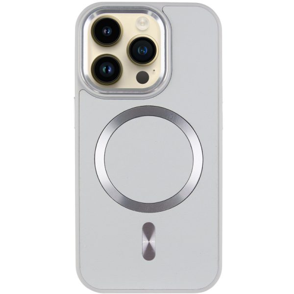 Шкіряний чохол для Apple iPhone 12 Pro Max Сірий SnapCase with MagSafe - Зображення 2