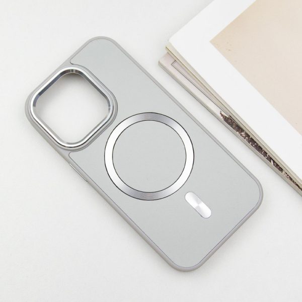 Шкіряний чохол для Apple iPhone 12 Pro Max Сірий SnapCase with MagSafe - Зображення 3
