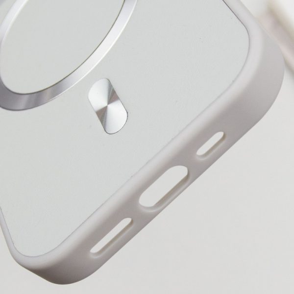 Шкіряний чохол для Apple iPhone 12 Pro Max Сірий SnapCase with MagSafe - Зображення 7