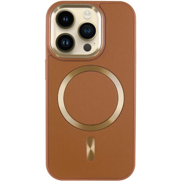 Шкіряний чохол для Apple iPhone 14 Pro Max Коричневий SnapCase with MagSafe - Зображення 2