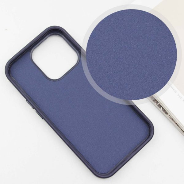 Шкіряний чохол для Apple iPhone 14 Pro Max Синій SnapCase with MagSafe - Зображення 4