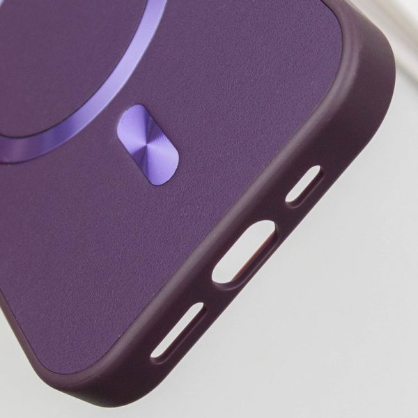 Шкіряний чохол для Apple iPhone 14 Pro Max Фіолетовий SnapCase with MagSafe - Зображення 7