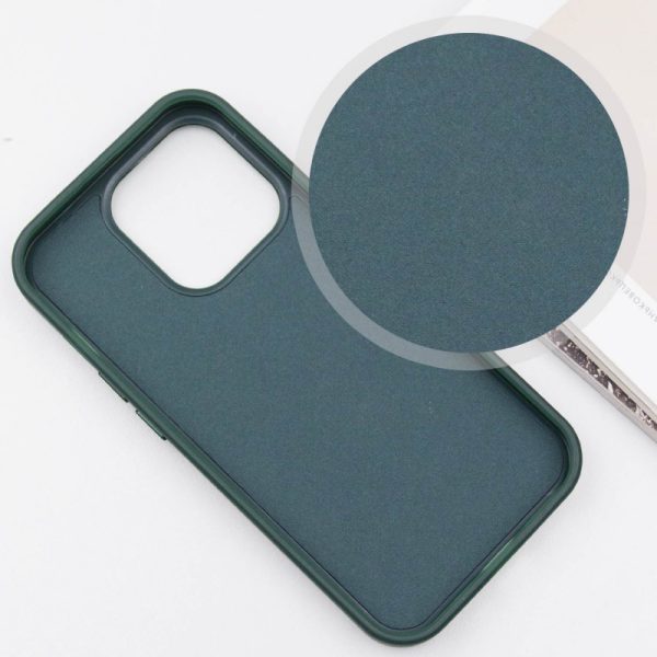 Шкіряний чохол для Apple iPhone 14 Pro Max Зелений SnapCase with MagSafe - Зображення 4