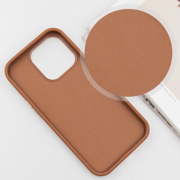 Шкіряний чохол для Apple iPhone 15 Pro Max Коричневий SnapCase with MagSafe - Зображення 5