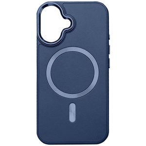 Шкіряний чохол для Apple iPhone 16 Синій SnapCase with MagSafe