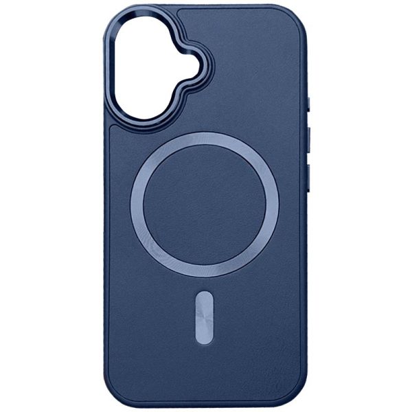 Шкіряний чохол для Apple iPhone 16 Синій SnapCase with MagSafe