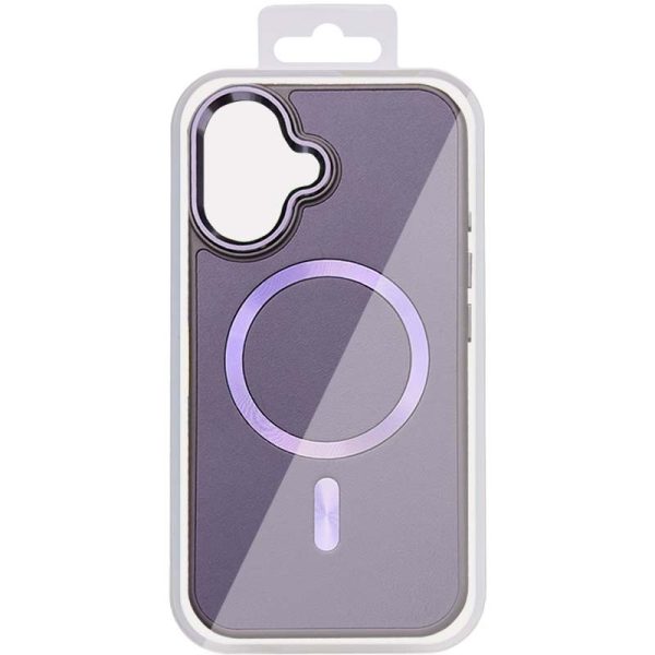 Шкіряний чохол для Apple iPhone 16 Фіолетовий SnapCase with MagSafe - Зображення 3