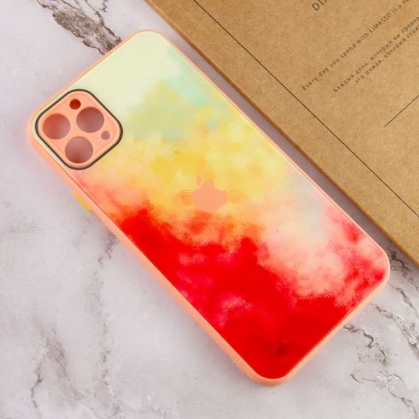 Чохол для iPhone 11 Pro Жовтий TPU+Glass Impasto abstract - Зображення 2