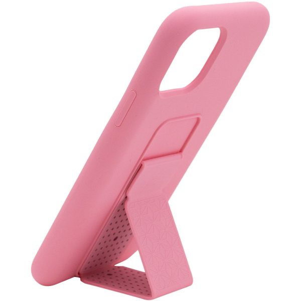Чохол для iPhone 11 Pro Рожевий Silicone Case Hand Holder - Зображення 2