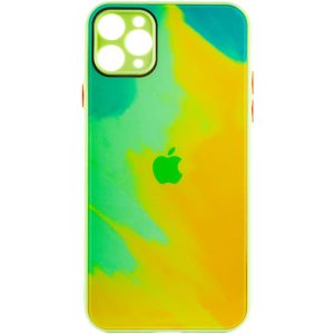 Чохол для iPhone 11 Pro Жовтий TPU+Glass Impasto abstract