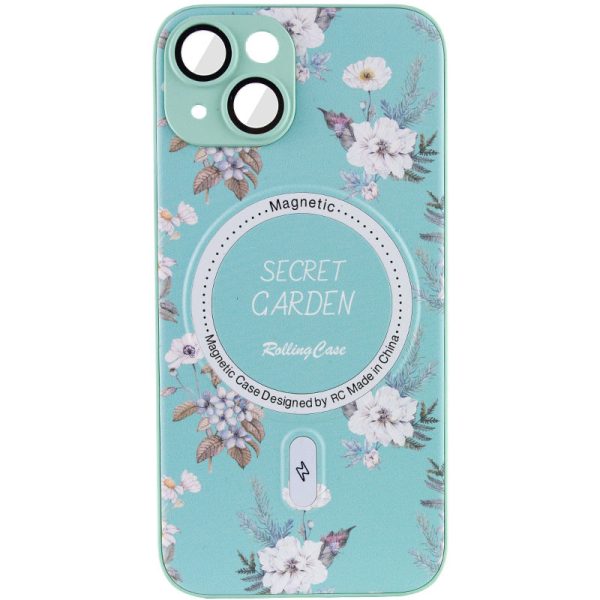 Чохол для iPhone 13 М'ятний Secret Garden with MagSafe