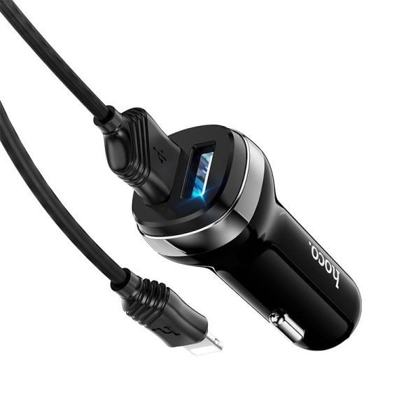 АЗП Hoco Z40 (2USB 2.4A) + Lightning - Зображення 4