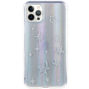 TPU+Glass чохол для Apple iPhone 12 Pro Max Зірки Aurora Space
