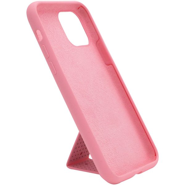 Чохол для iPhone 11 Pro Рожевий Silicone Case Hand Holder - Зображення 3