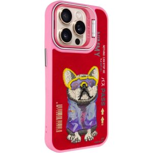 Чохол для iPhone 15 Pro Рожевий Dog Friends