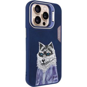 Чохол для iPhone 15 Pro Max Синій Wolf Friends