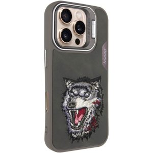 Чохол для iPhone 16 Pro Сірий Wolf Friends