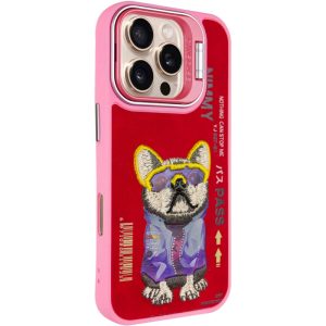 Чохол для iPhone 16 Pro Рожевий Dog Friends