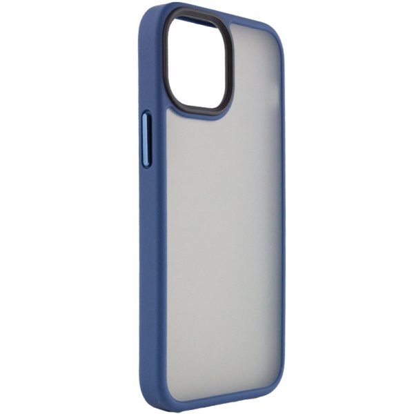 Чохол для iPhone 13 Синій Metal Buttons - Зображення 2