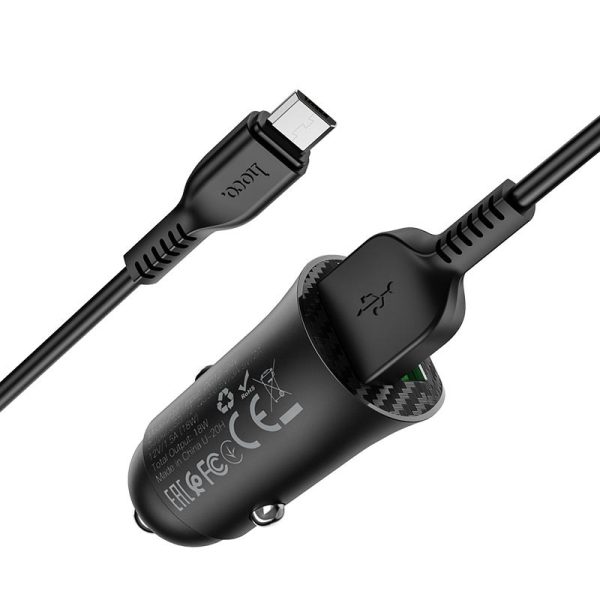 АЗП Hoco Z39 QC3.0 (2USB) + MicroUSB - Зображення 4