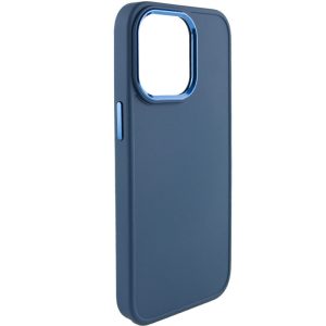 Чохол для iPhone 14 Pro Max Синій Bonbon Metal Style