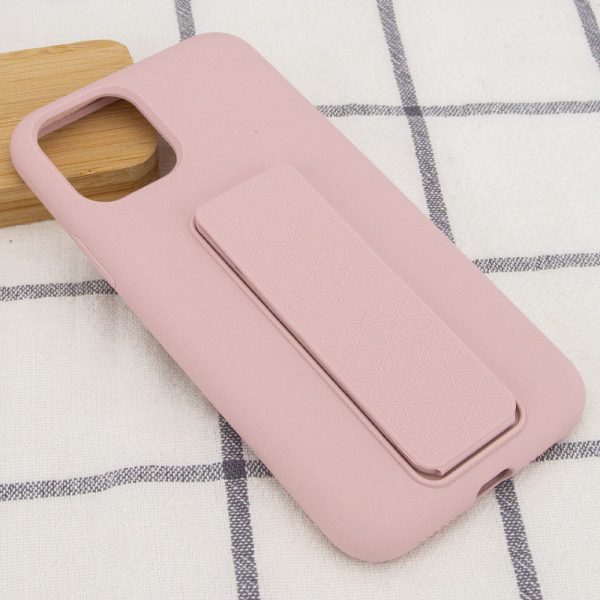 Чохол для iPhone 11 Pro Рожевий Silicone Case Hand Holder - Зображення 5