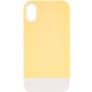 Чохол для iPhone X / XS Бежевий TPU+PC Bichromatic